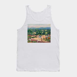View of the Village of Giverny by Claude Monet Tank Top